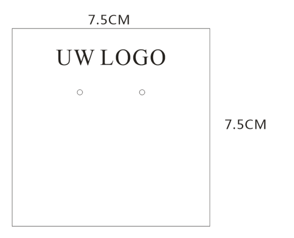 250X Oorbellenkaartjes met uw logo