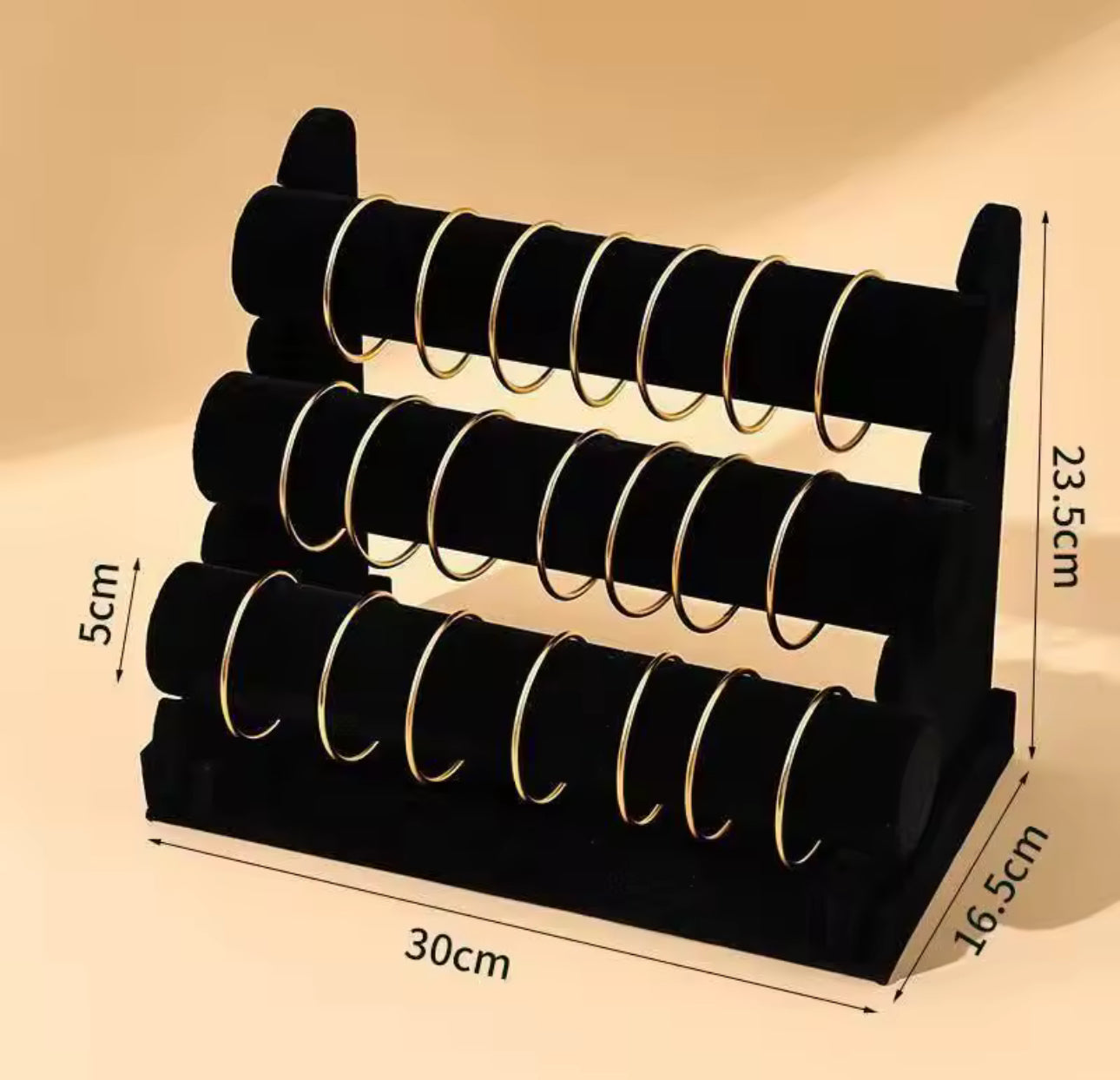 Armbanden standaard zwart fluweel