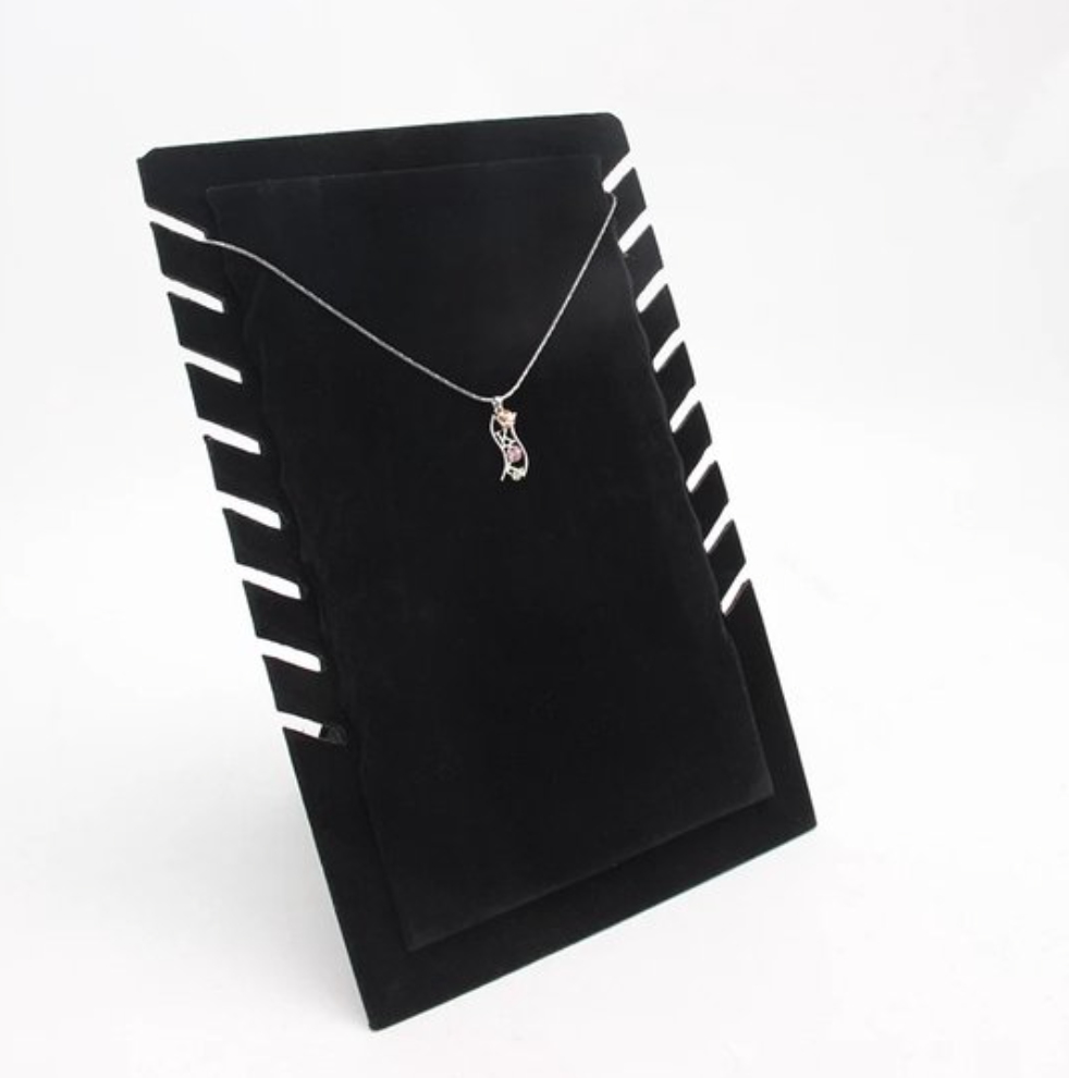 Kettingstandaard zwart fluweel