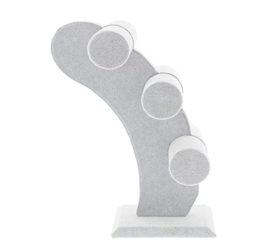 Armbanden standaard grijs fluweel