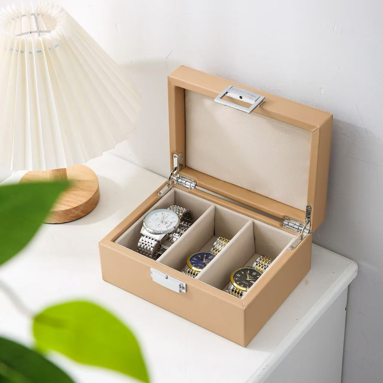 Horlogedoos beige small