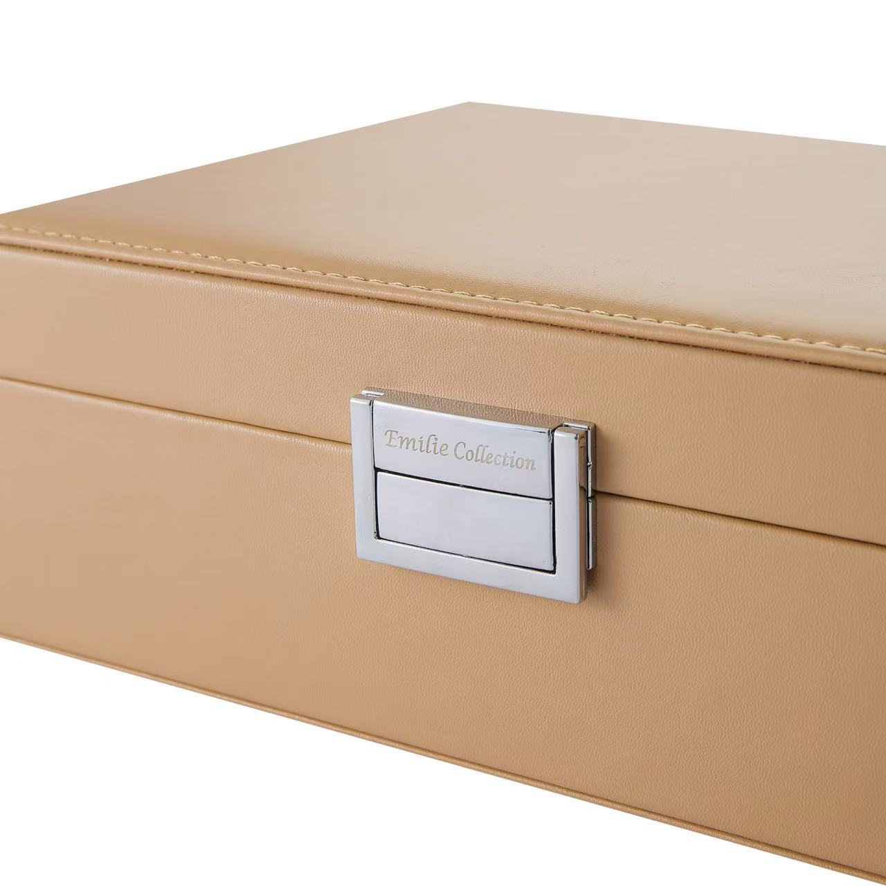 Brillendoos beige large