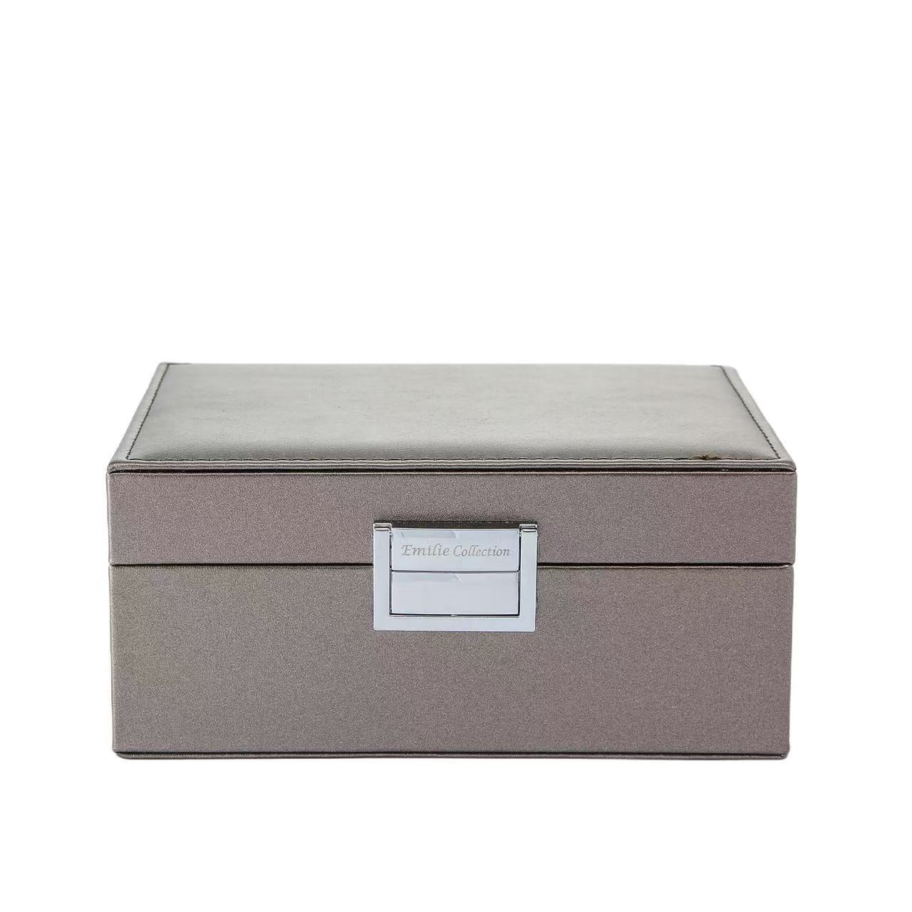 Sieradendoos metallic zilver small