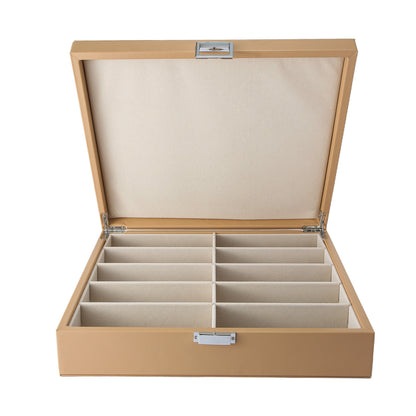 Brillendoos beige large