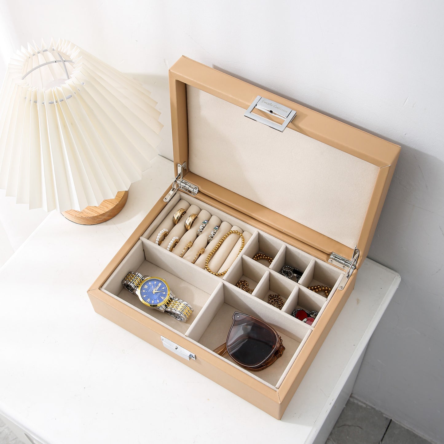 Sieradendoos beige medium