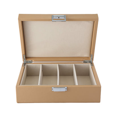 Brillendoos beige medium