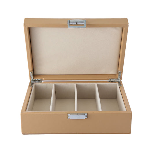 Brillendoos beige medium