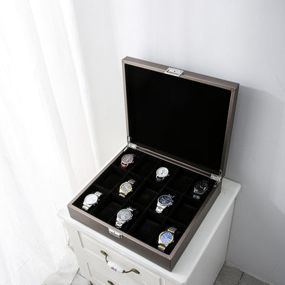 Horlogedoos metallic zilver large