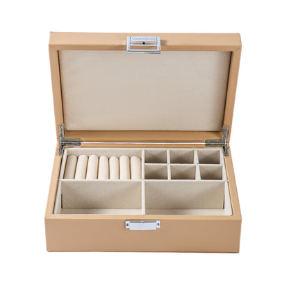 Sieradendoos beige medium
