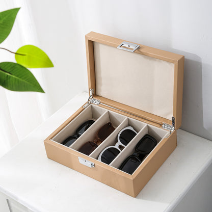 Brillendoos beige medium