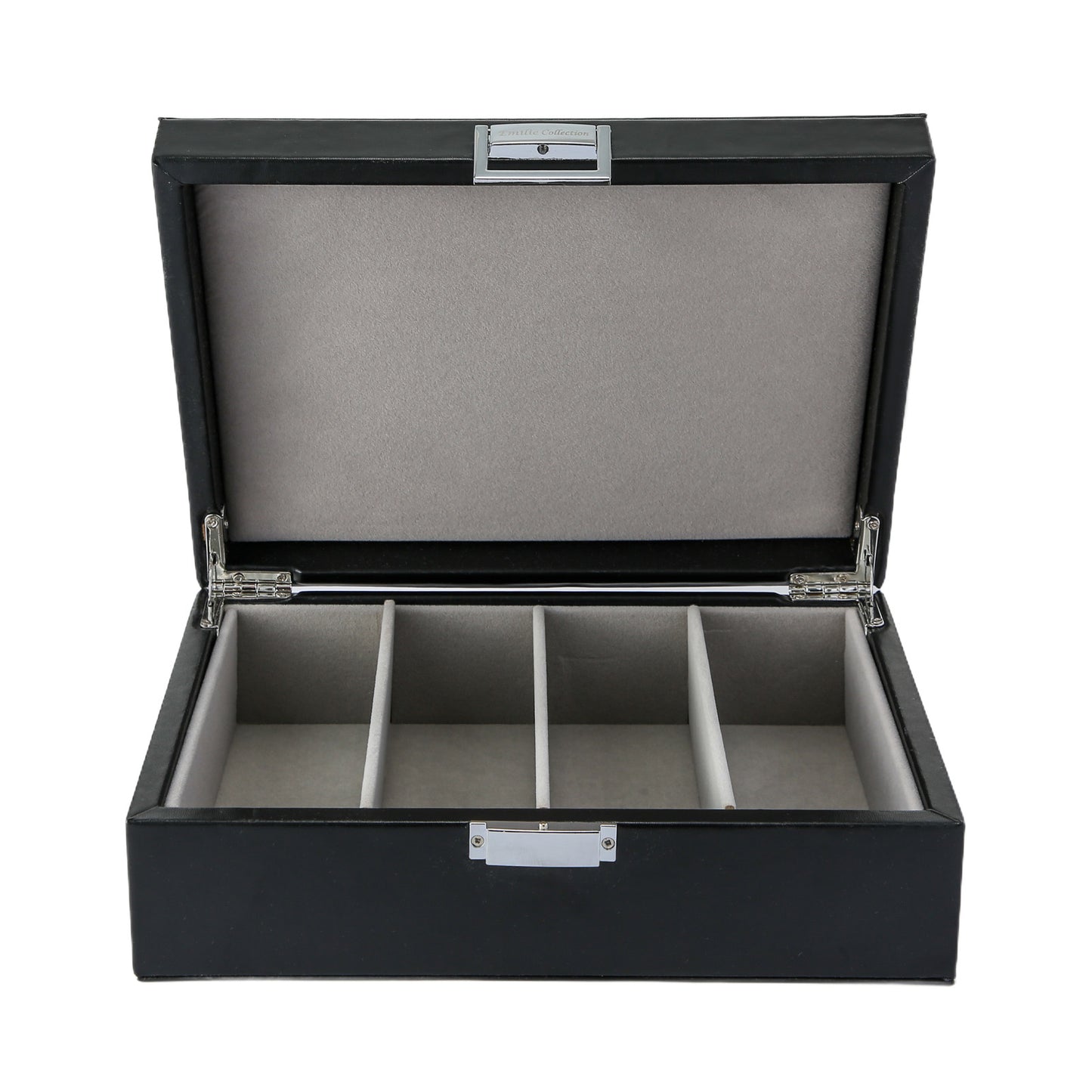 Brillendoos zwart medium