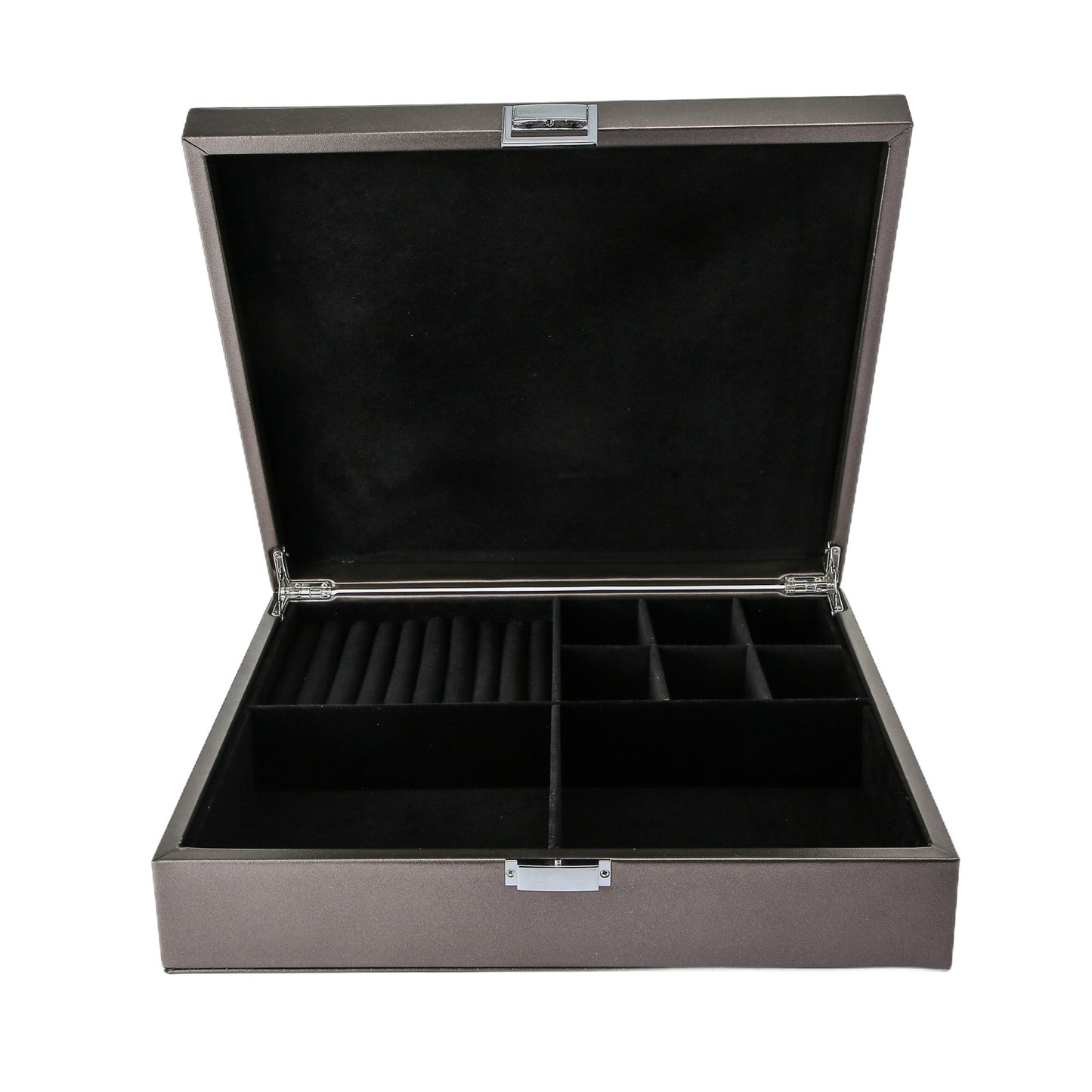 Sieradendoos metallic zilver large