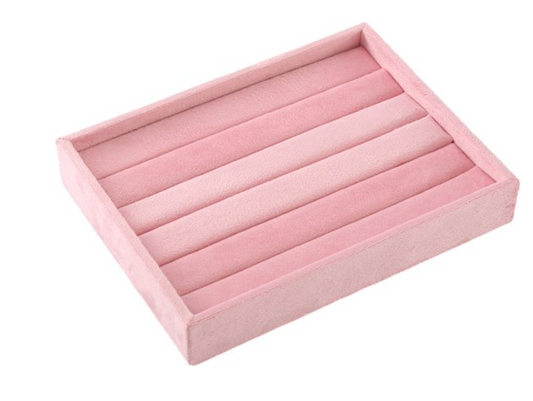 Ringendoos roze fluweel