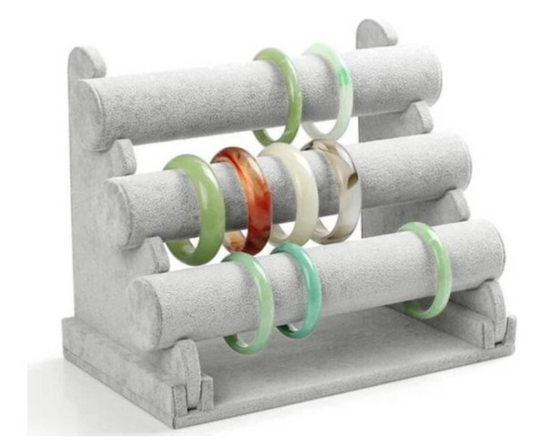 Armbanden standaard grijs fluweel