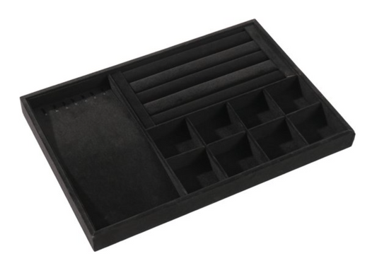 Sieraden tableau zwart fluweel