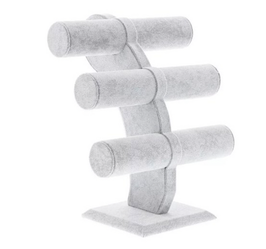 Armbanden standaard grijs fluweel