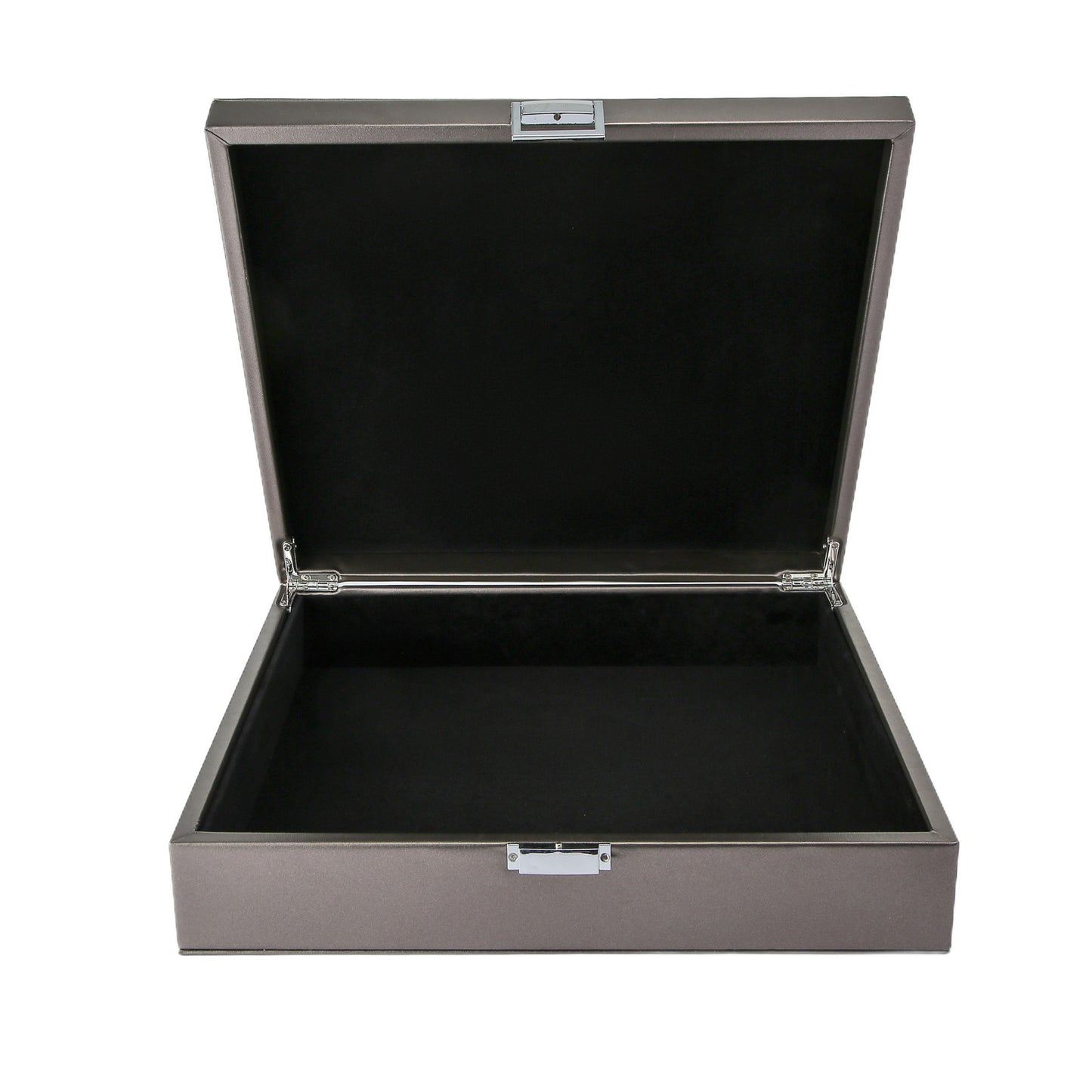 Opbergdoos metallic zilver large