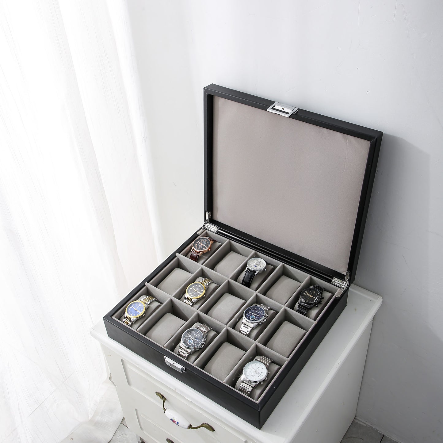 Horlogedoos zwart large