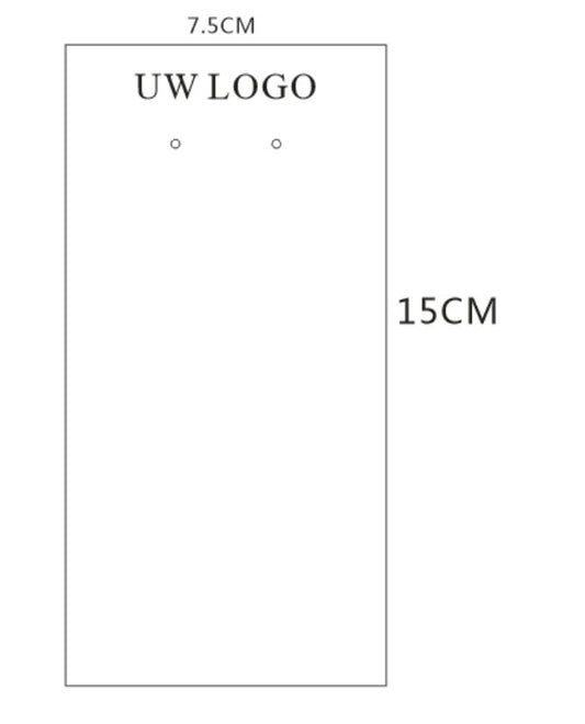 Oorbellenkaartjes met uw logo