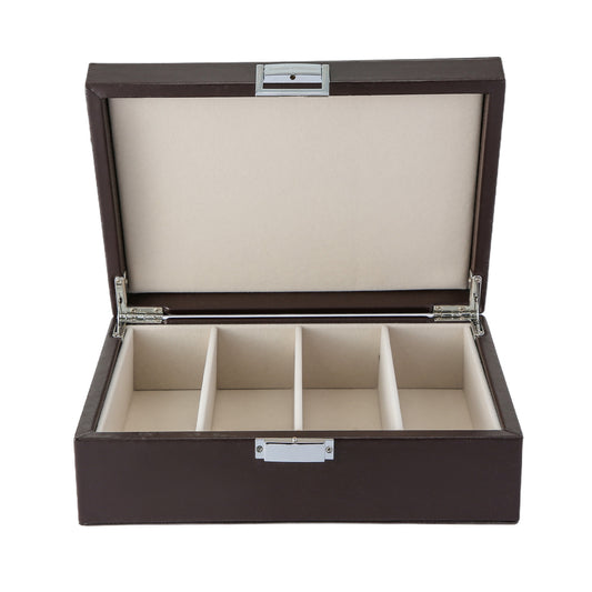 Brillendoos bruin medium