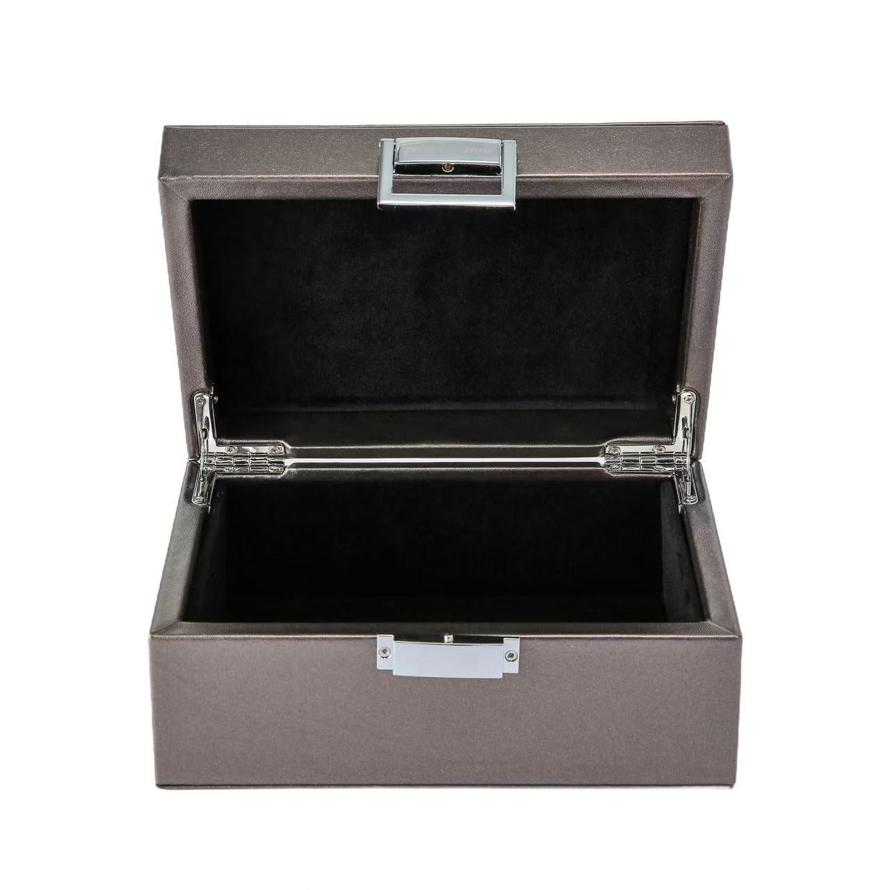 Opbergdoos metallic zilver small