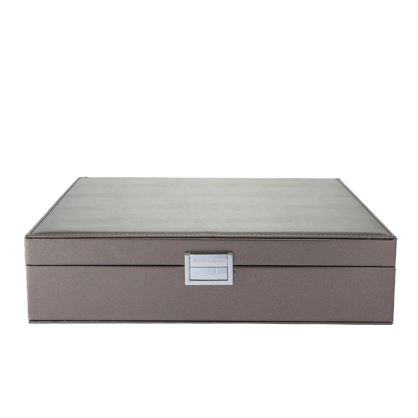 Sieradendoos metallic zilver large